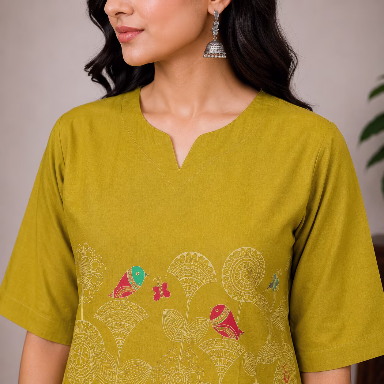 Women Printed Kurta Palazzo Set | 3/4 Sleeve Straight Kurti with Wide Leg Palazzo | Ethnic Wear Set - Image 19